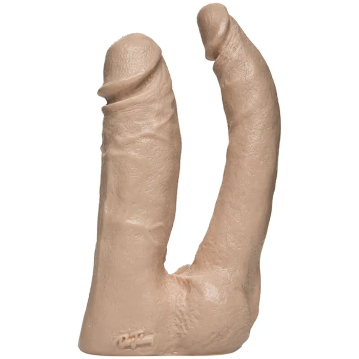 Doc Johnson Vac-U-Lock Double Penetrator The Naturals - Non-retail Packaging | Dildos