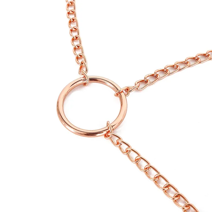 Kiotos Male Sex Toys | Kiotos Steel - Rosé Gouden Tepelklemmen met Clitoris Klem - Elegant en Intens