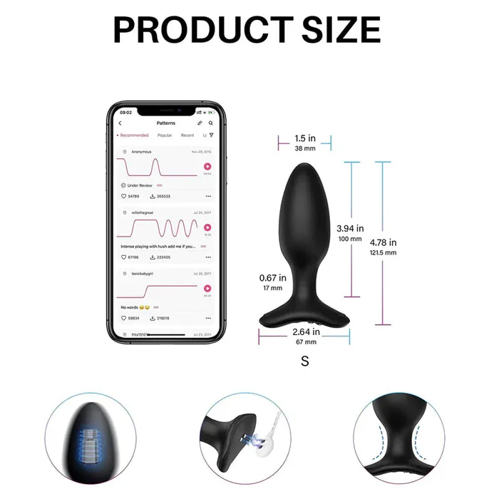 Lovense Hush 2 - Bluetooth Butt Plug | Anal Lovense Hush 2 - Bluetooth Butt Plug | Anal