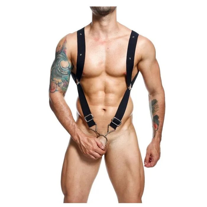 MaleBasics Corp DNGEON Straight Back Harness by MOB | Female Sex Toys