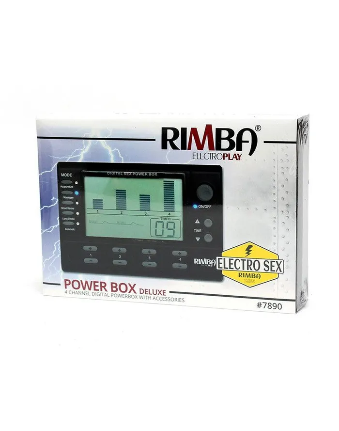 Rimba Electro Play Couples | Rimba Electro Sex - Electronische Erotische Stimulatie - 4 Kanaals Electro Sex Power Box Set Met LCD Display