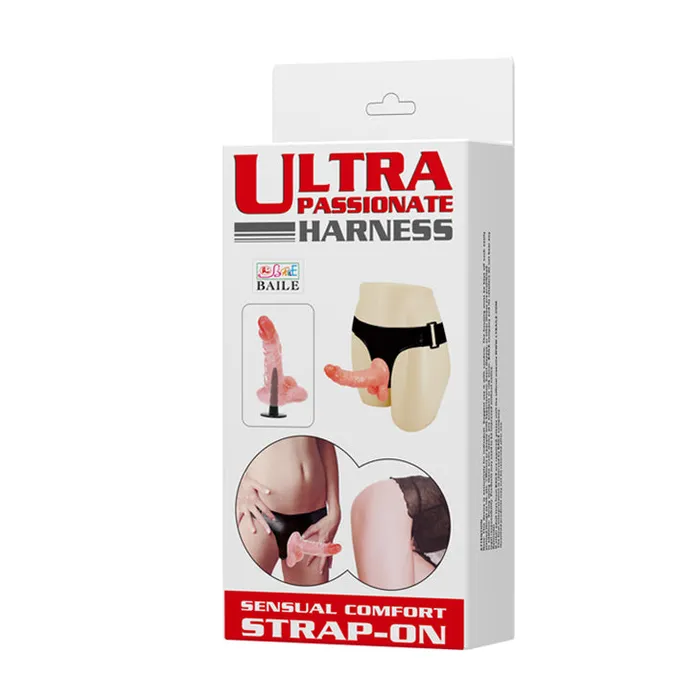 Strap-on realistico 15.7 cm Ø 3 cm con imbracatura imbottita e sistema Lock-In | Baile Female Sex Toys