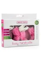 Vibrators | Erotiekvoordeel.nl Shots Toys - Metalen Handboeien met Roze Bonte Bekleding - Met Slot