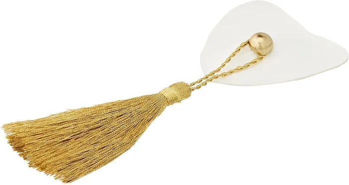 Vibrators | Me Seduce Copricapezzoli bianchi con nappe dorate
